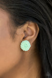 Paparazzi "Dandelion Demure" Green Post Earrings Paparazzi Jewelry