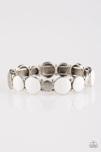 Paparazzi "Bubble Blast" White Bracelet Paparazzi Jewelry