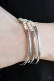 Paparazzi "City Pretty" White Bracelet Paparazzi Jewelry