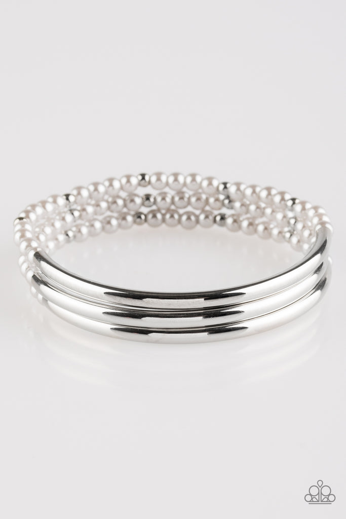 Paparazzi City Pretty Silver Bracelet