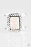 Paparazzi "Plains and Simple" White Bracelet Paparazzi Jewelry