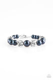 Paparazzi "Pearls and Parlors" Blue Bracelet Paparazzi Jewelry