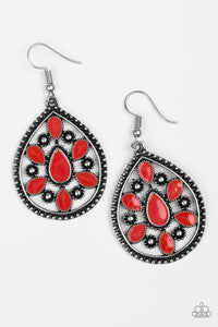 Paparazzi "Spring Arrival" Red Earrings Paparazzi Jewelry