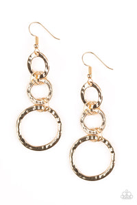 Paparazzi "Radical Revolution" Gold Earrings Paparazzi Jewelry