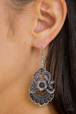 Paparazzi "Blooming Bora Bora" Brown Earrings Paparazzi Jewelry