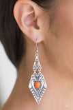 Paparazzi "Drifting Dunes" Orange Earrings Paparazzi Jewelry