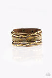 Paparazzi "Tough Girl Glamour" Brass Wrap Bracelet Paparazzi Jewelry