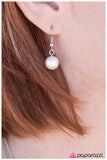 Paparazzi "A Break from the Norm" White Necklace & Earring Set Paparazzi Jewelry