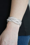 Paparazzi "Girls Do It Better" White Wrap Bracelet Paparazzi Jewelry