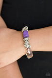 Paparazzi VINTAGE VAULT "Mesmerizingly Magmatic" Purple Bracelet Paparazzi Jewelry