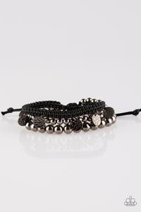 Paparazzi "Seafaring Adventure" Black Bracelet Paparazzi Jewelry