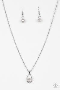 Paparazzi "Traditionally Traditional" Silver Necklace & Earring Set Paparazzi Jewelry