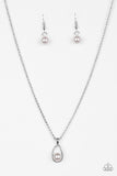 Paparazzi "Traditionally Traditional" Silver Necklace & Earring Set Paparazzi Jewelry