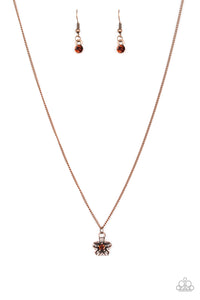 Paparazzi VINTAGE VAULT "Boho Botanical" Copper Necklace & Earring Set Paparazzi Jewelry