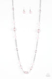 Paparazzi VINTAGE VAULT "Magnificently Milan" Pink Necklace & Earring Set Paparazzi Jewelry