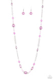 Paparazzi VINTAGE VAULT "Magnificently Milan" Purple Necklace & Earring Set Paparazzi Jewelry