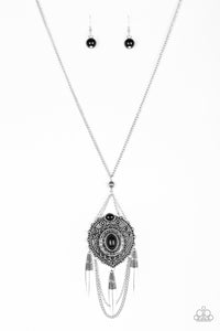 Paparazzi "Cactus Canyon" Black Necklace & Earring Set Paparazzi Jewelry
