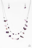 Paparazzi "Pebble Posh" Purple Necklace & Earring Set Paparazzi Jewelry