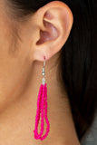 Paparazzi "Summer Samba" Pink Necklace & Earring Set Paparazzi Jewelry
