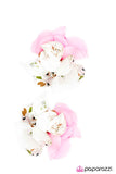 Paparazzi "Dear John" White Hair Clip Paparazzi Jewelry