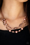Paparazzi "GLIMMER Takes All" Copper Necklace & Earring Set Paparazzi Jewelry