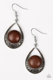 Paparazzi "Richly Rio Rancho" Brown Earrings Paparazzi Jewelry