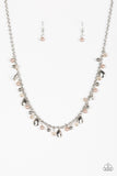 Paparazzi VINTAGE VAULT "Spring Sophistication" Brown Necklace & Earring Set Paparazzi Jewelry