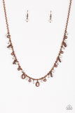 Paparazzi VINTAGE VAULT "Spring Sophistication" Copper Necklace & Earring Set Paparazzi Jewelry