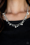 Paparazzi VINTAGE VAULT "Spring Sophistication" White Necklace & Earring Set Paparazzi Jewelry