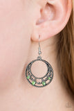 Paparazzi "Colorfully Carefree" Green Earrings Paparazzi Jewelry