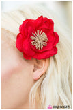 Paparazzi "On Island Time" Red Hair Clip Paparazzi Jewelry