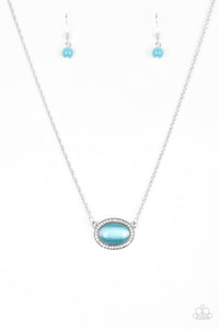 Paparazzi "Anything Glows" Blue Necklace & Earring Set Paparazzi Jewelry