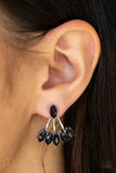 Paparazzi "Chicly Carnivalesque" Black Post Earrings Paparazzi Jewelry
