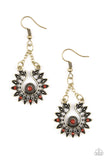 Paparazzi "Cancun Can-Can" Brass Earrings Paparazzi Jewelry