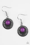 Paparazzi "Stylishly Saharan" Purple Earrings Paparazzi Jewelry