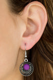 Paparazzi "Stylishly Saharan" Purple Earrings Paparazzi Jewelry