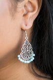 Paparazzi "BAROQUE The Bank" Blue Earrings Paparazzi Jewelry