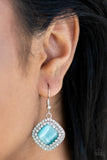 Paparazzi "Glam GLOW" Blue Earrings Paparazzi Jewelry