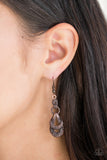 Paparazzi "Romantic Radiance" Copper Studded Abstract Design Earrings Paparazzi Jewelry