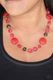 Paparazzi "Canyon Collection" Red Necklace & Earring Set Paparazzi Jewelry