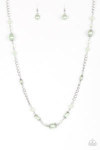 Paparazzi VINTAGE VAULT "Magnificently Milan" Green Necklace & Earring Set Paparazzi Jewelry
