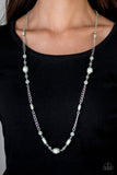 Paparazzi VINTAGE VAULT "Magnificently Milan" Green Necklace & Earring Set Paparazzi Jewelry