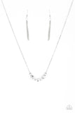 Paparazzi "Loaded Dice" White Necklace & Earring Set Paparazzi Jewelry