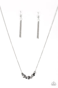 Paparazzi "Loaded Dice" Silver Necklace & Earring Set Paparazzi Jewelry