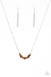 Paparazzi "Loaded Dice" Brown Necklace & Earring Set Paparazzi Jewelry