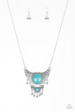 Paparazzi "Summit Style" Blue Necklace & Earring Set Paparazzi Jewelry