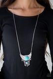 Paparazzi "Summit Style" Blue Necklace & Earring Set Paparazzi Jewelry