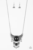 Paparazzi "Summit Style" Black Necklace & Earring Set Paparazzi Jewelry