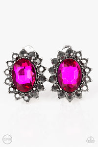 Paparazzi "Gala Glamour" Pink Clip On Earrings Paparazzi Jewelry