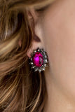 Paparazzi "Gala Glamour" Pink Clip On Earrings Paparazzi Jewelry